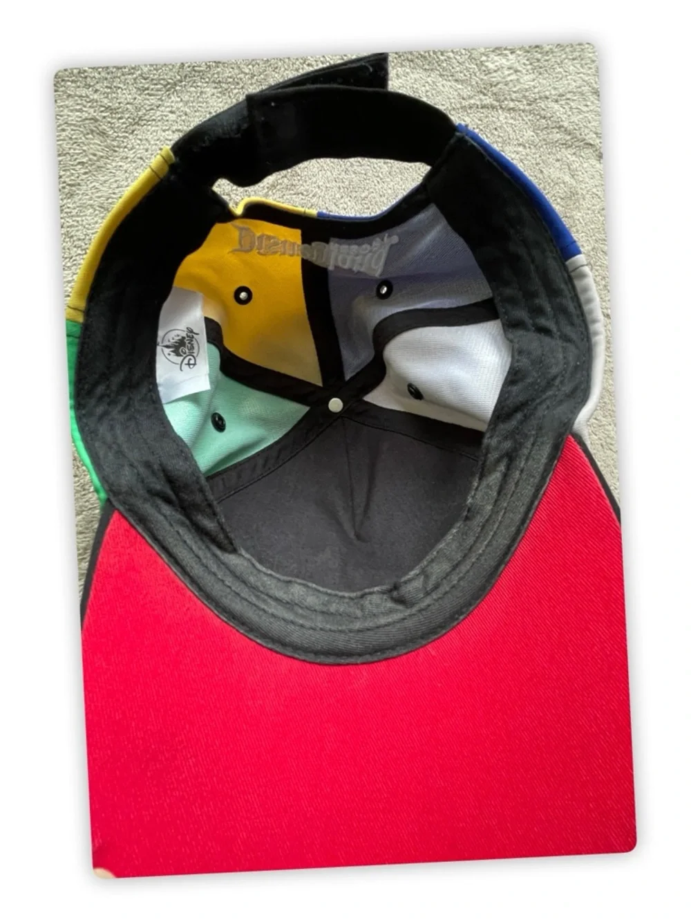Disney‎ Resort Youth Colorblock Baseball Cap Hat Mickey Mouse Strapback 54-58 cm